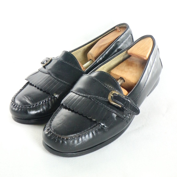 VTG COLE HAAN CIty Buckle Moc Toe Tassel Loafers